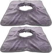 FOMIYES 2pcs Foot Bath Massage Sheets Cover Hole for Beauty Salon Chiropractor Microfiber Material