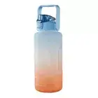 2000ml Water Flask Exquisite Workmanship Bpa Free Large Water Bottle Straw Time