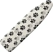 Tongluoye Pet Paw Ironing Board Cover and Pad Standard Size Padding Decorative Cover for Iron Board 15 x 54 Ironing Board Covers Built in Ironing Board Sleeve with Elastic Edge