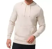 NWT Travis Mathew Coastal Cloud Pullover Hoodie Mens XXL 2XL Beige Cream