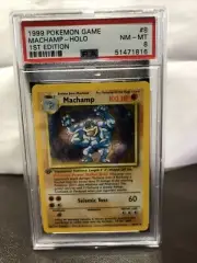 1999 Pokemon Game Machamp Holo 1st Edition PSA 8 Near Mint