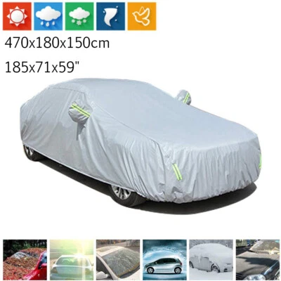 WaterProof Full Cover In Outdoor Dust UV Ray Rain Snow Only Fit For Sedan Car (for: BMW)
