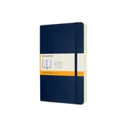 Moleskine Classic Soft Cover Notebook Expanded Ruled Large (Sapphire Blue)