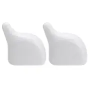 2pcs Foam Elephant, 5.9in Elephant Foam Animal White Foam Shapes for Craft