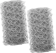 SUPVOX DIY Hexagonal Chicken Wire Netting Mesh Fence Galvanized Garden Supplies Barrier 0.1m*1m