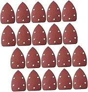 Pcs Triangle Sandpapers Grit Aluminum Oxide Sandpaper Sheets for Electric Sander Easy to Attach Hook and Loop Design