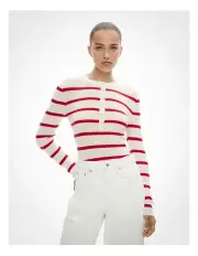 [Witchery] Henley Knit Jumper in Red