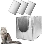 Luxrise 3 Pack Flip Litter Box Liners, Reusable Liner Type F, Flip Litter Liners Type F, Liners For Cat Litter Box, Liner Type F With Flip Litter Box