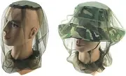 Head Net Mesh, Anti-Mosquito Mask, Hat Head Mesh Protective Cover Face Mask for Bee Bug Insect Fly Fishing Equipment Face Protection Outdoor, Green