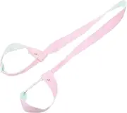 BRIGHTFUFU Yoga Mat Strap Adjustable Fitness Lifting Straps Gym Non Yoga Mat Yoga Stretching Strap Mats Comfortable Yoga Straps Exercise Stretch Band Jump Rope Mat Yoga Food Pure Cotton Pink