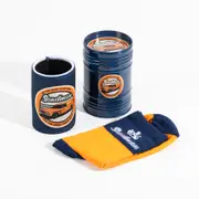 Sandman Socks With Stubby Holder Navy & Orange