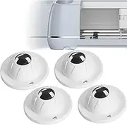 FEOXSHAL Self-Adhesive Caster Wheels, 360° Swivel, Universal for Cricut Maker/Explore Air Machines & Furniture, 220 LBS Load Capacity, Stainless Sticky Pulley, Set of 4