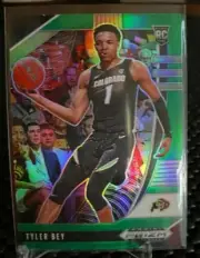 Tyler Bey 2020-21 Prizm Draft Pick Green Refractor Rookie SP RC #35