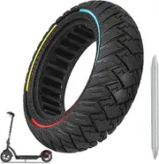 D8L Scooter Solid Tyres 1 Piece 10 Inch 10 x 2.7-6.5 Electric Scooter Wheels Replacement 70/65-6.5 Tyres for Hover-1 Alpha Evercross Hiboy Kugoo M4 Pro Zero 10x Dualtron
