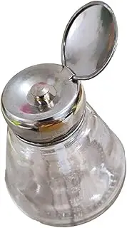segolike Push Down Liquid Dispenser, Empty Glass Pump Press Bottles, Large Opening for Easy Filling, Tight Screwing Cap Seal - 150ml 01