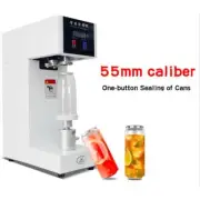 110V Beverage Seal Machine Milk Tea Drink Bottle Sealer Cans Sealer 5.5cm 180W