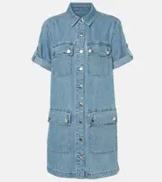 [Veronica Beard] Veronica Beard Warren denim shirt dress AU 4 blue
