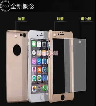 靚殼小舖 超防護 360度全包覆手機殼+鋼化膜 iPhone7 7plus 6 6S Plus 保護套 4.7 5.5