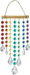 Sun Catchers with Crystals Prism Sun Catcher Sparkling Window Crystals Wind Chime Rainbow Maker Home Decoration Indoor B