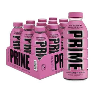 ✅ Prime Hydration Drink Strawberry Watermelon 500ml 12 PACK | KSI + Logan Paul