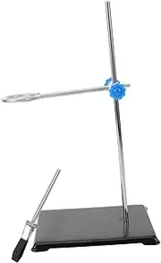 GARVALON Laboratory Stand Clamp Set Full Metalware Equipment Support for Flask Beaker Test Tube Ensuring Stability Safety in Experiments