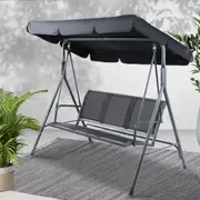 3 Seater Swing Chair Black