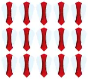 5 New Sets Harrows Fantail Dart Flights - Ships w/ Tracking - Red Curve