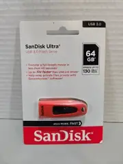 SanDisk 64GB USB 3.0 Flash Drive Ultra NEW SDCZ48-064G-A46R