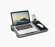 Portable Desk with Device Ledge, Mouse Pad, and Phone Holder