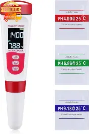 4-in-1 Digital PH Meter EC TDS Temp Tester