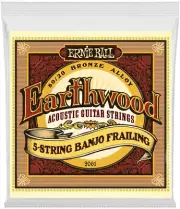 Ernie Ball 2061 Earthwood 5-string Banjo 80/20 Bronze Loop End Frailing Set