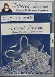 TATTERED LACE Cutting Die - CUTE CRITTERS BUTTERFLY - Die and CD