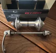 Campagnolo Record front hub, 36, 10-speed era, NOS, never laced, w/ QR skewer
