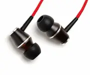 Symphonized XTC Premium Genuine Wood in-Ear Noise-isolating Headphones (Red)