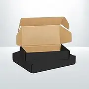 Black Mailing Boxes 310 x 230 x 52mm Cardboard box DieCut carton 100 Pcs