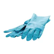FeatherTouch Silver lined Rubber Glove Blue - Size 7 (Pair)