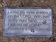 Psalm Bench top mold 1/8th plastic concrete plaster mould 22" x 13.5" x 2.25"