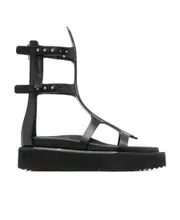 Rick Owens Turbo Cyclops Zipped Spartan Sandals 36,38,39 Black