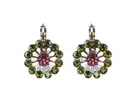 Mariana Earrings Fab Floral in Olivine & Rose Austrian Crystals My Treasures ...