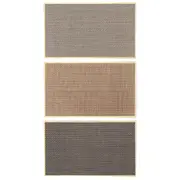 2PCS Absorbent Kitchen Floor Mat Non Slip Foldable Linen Rug with Rubber Backing