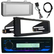 JVC KD-T92MBS Bluetooth USB AUX Radio, Weathershield, Harley Dash Kit, Antenna