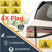 4Pcs Don't Tread on Me Flag car Magnet 4" x 6" Fridge Mailbox Sign Heavy Duty