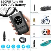 150PSI Car BiKe Digital Electric Tire Inflator Portable LCD Air Pump Compressor