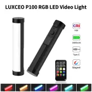 LUXCEO P100 Mini Full Color RGB LED Video Light Magnetic Tube Light 3000K-6000K