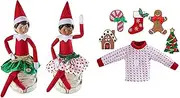 The Elf on the Shelf Outfit Pack - Party Skirt Pair and Switcheroo Sweater - 2 Festive Skirts and 6-in-1 Sweater Set