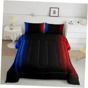 Geometric Ombre Teens Comforter Set Size Kids Boys Women Blue Queen Multi 01