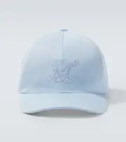 [Ralph Lauren Purple Label] Ralph Lauren Purple Label Logo cotton twill baseball cap One Size blue