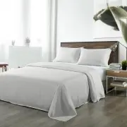 Royal Comfort Blended Bamboo Sheet Set Light Grey - King