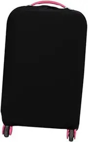[FOMIYES] Elastic Travel Luggage Cover Dustproof Suitcase Protector for Trolley Case Stretchy and Lightweight Black Cover for Travel and Baggage Protection