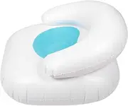 KICHOUSE Heart Shaped Inflatable Chair Comfortable PVC Folding Sofa for Relaxation Space Saving Design with Backrest for Home Travel